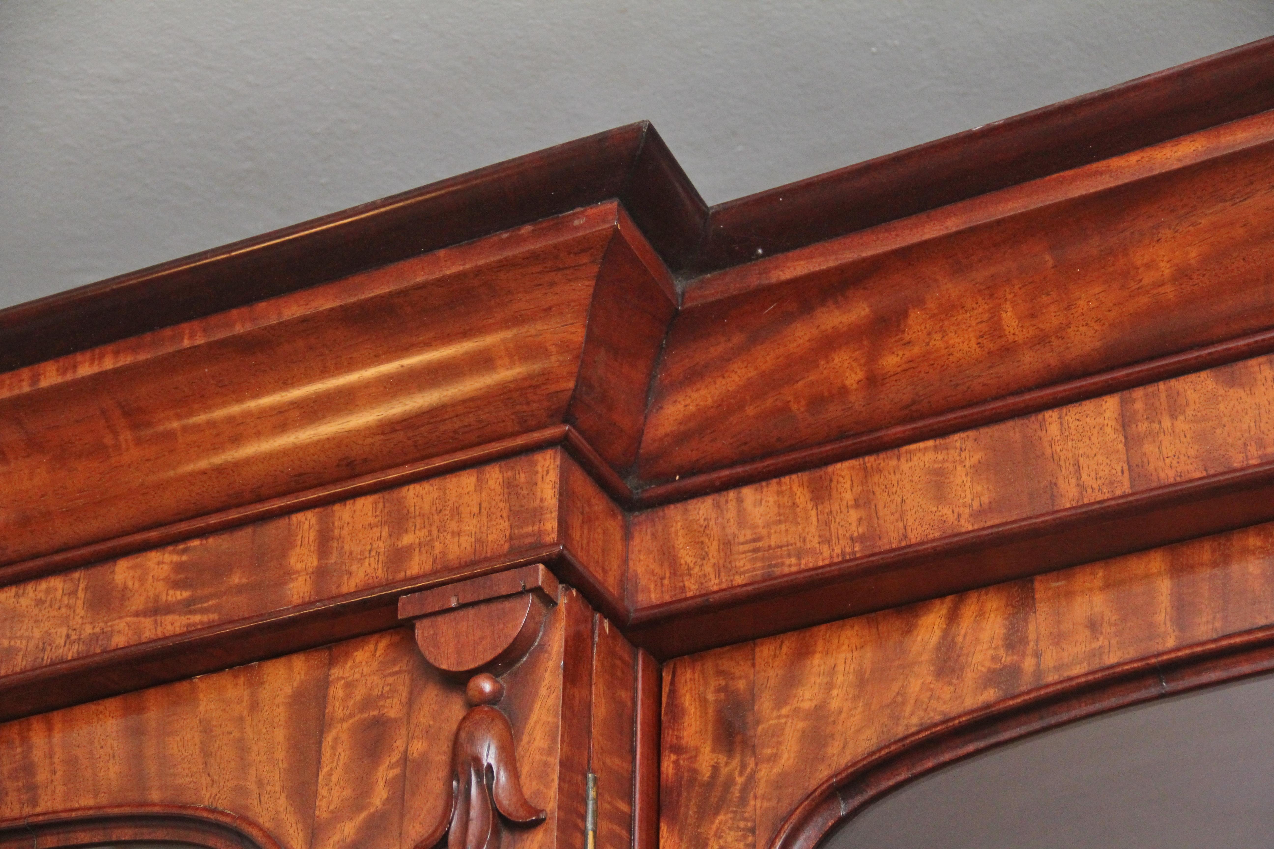 large 19th Century mahogany breakfront bookcase 4