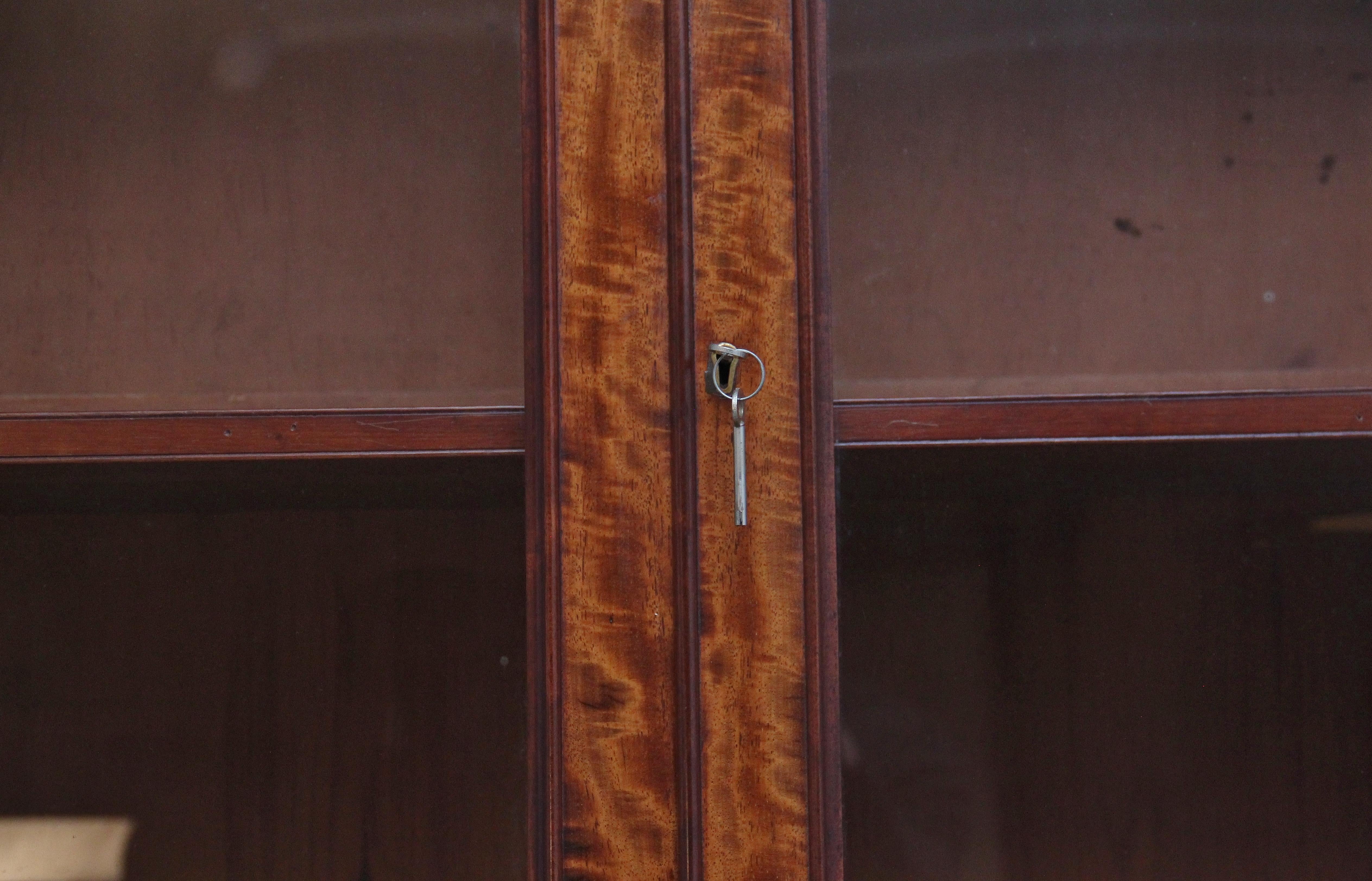 large 19th Century mahogany breakfront bookcase 10