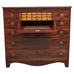 large 19th Century mahogany secretaire chest of drawers large 19th Century mahogany secretaire chest of drawers