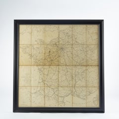 Large 19th Century Map of France