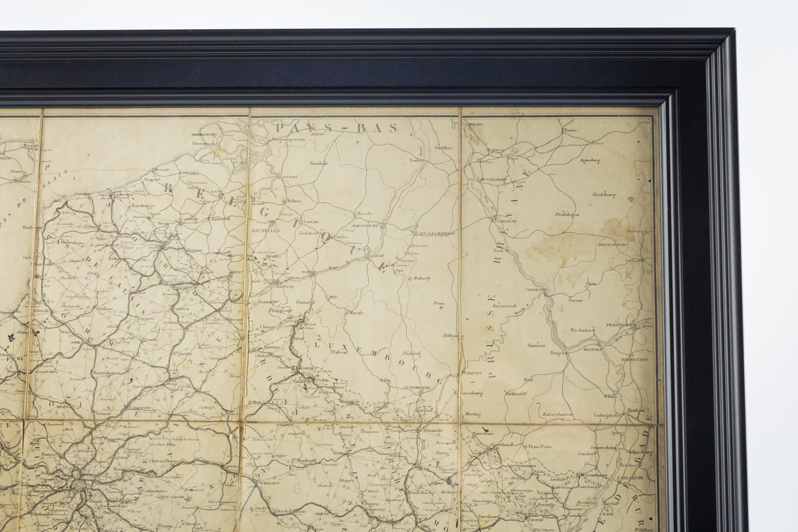 Lin Grande carte de France du 19ème siècle en vente