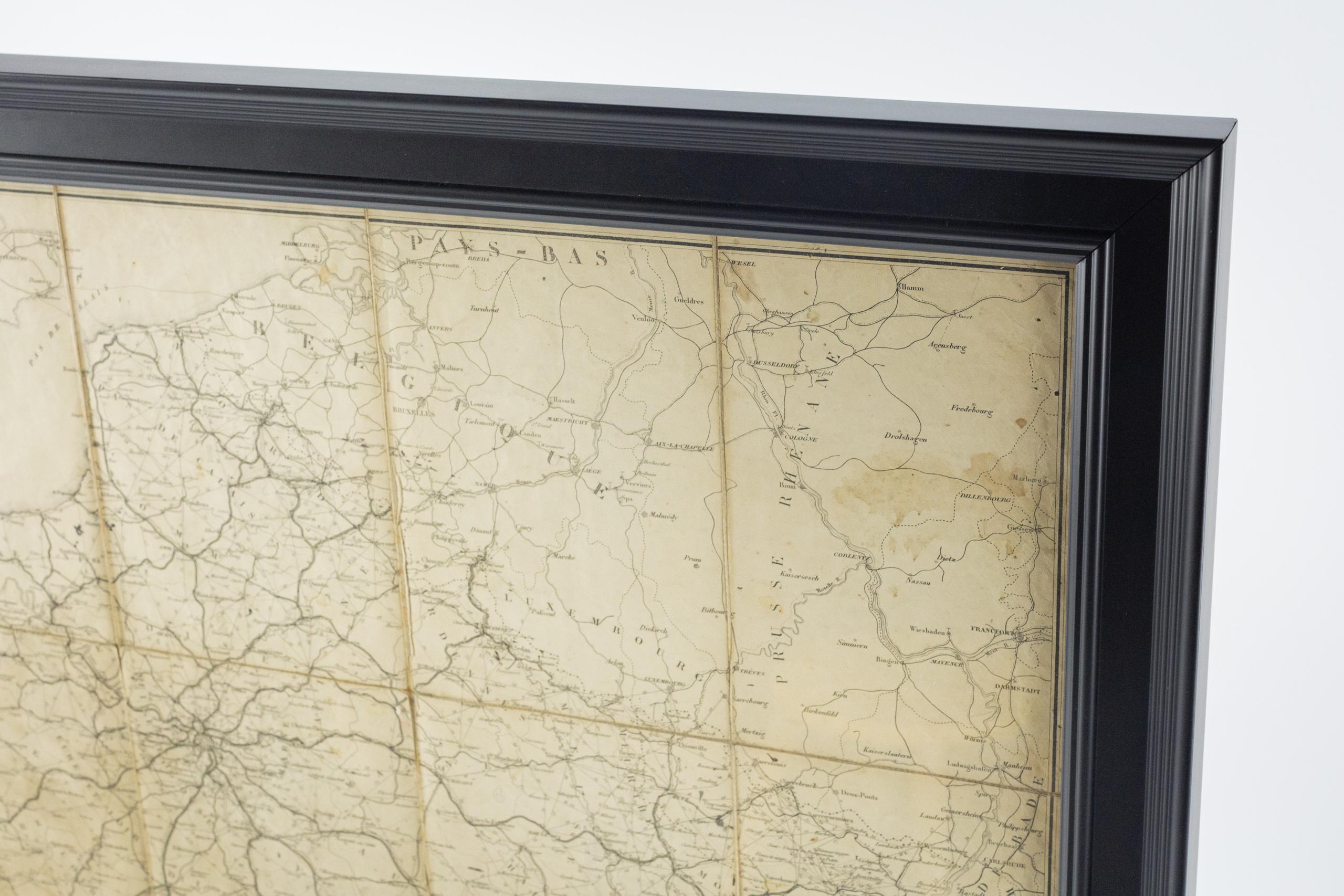 Grande carte de France du 19ème siècle en vente 1