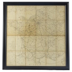 Large 19th Century Map of France