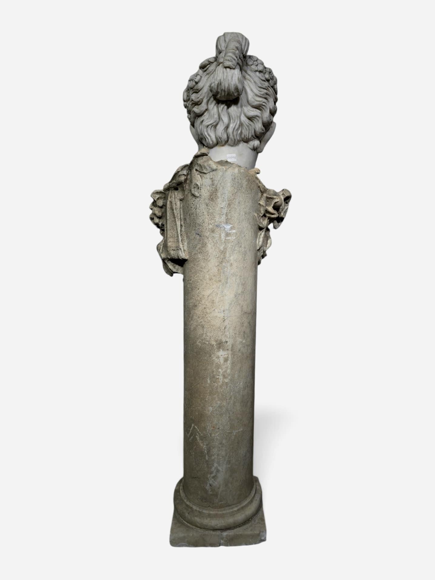 GRANDE STATUA IN MARMO DEL XIX SECOLO - 120 cm in vendita 1
