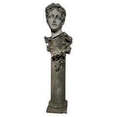 GRAN ESTATUA DE MÁRMOL DEL SIGLO XIX - 120 cm