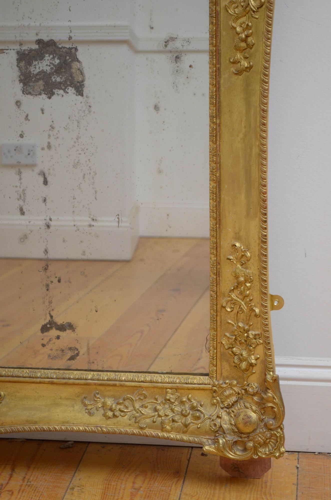 Large 19th Century Mirror For Sale 7