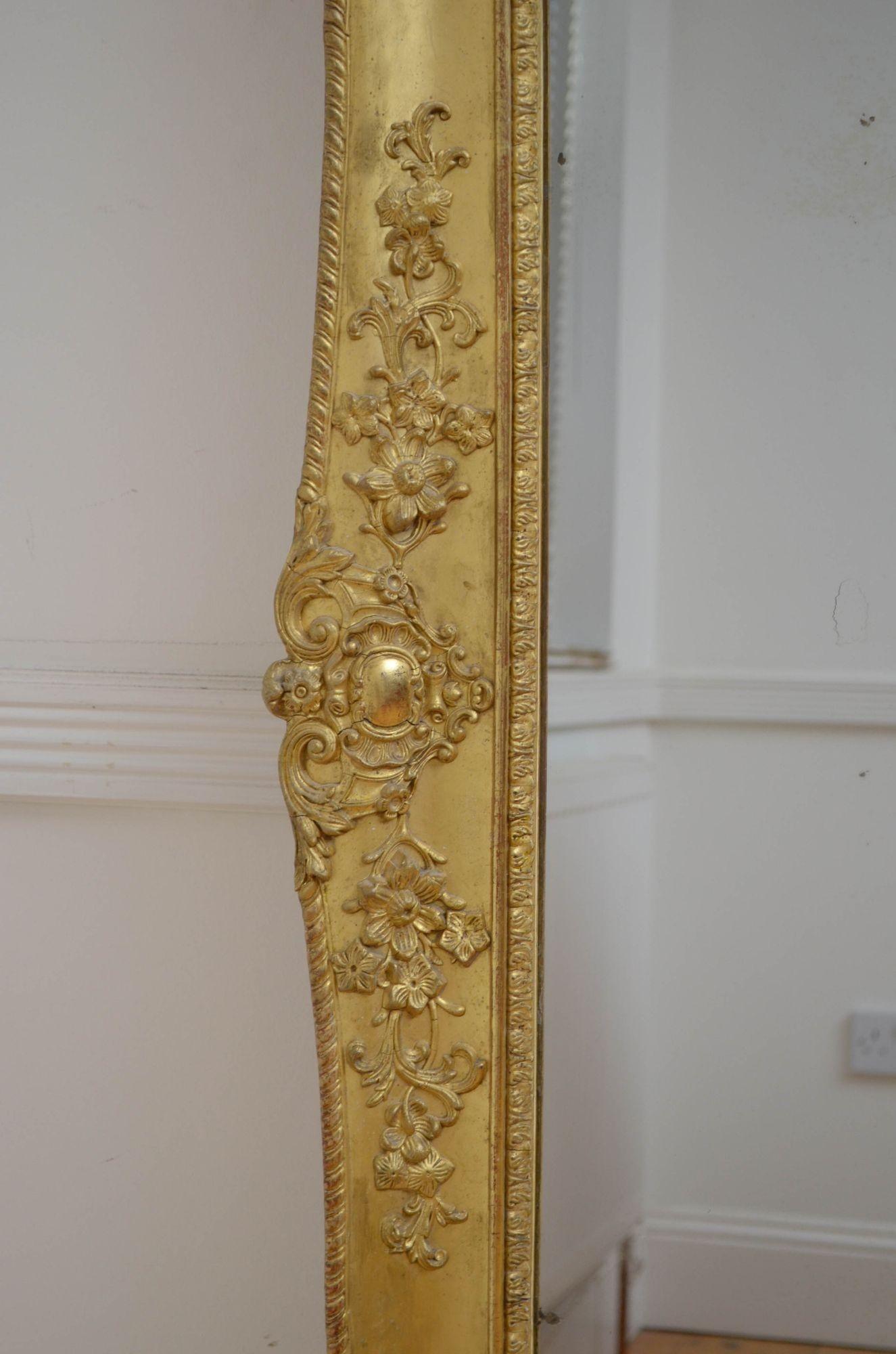 Large 19th Century Mirror For Sale 1