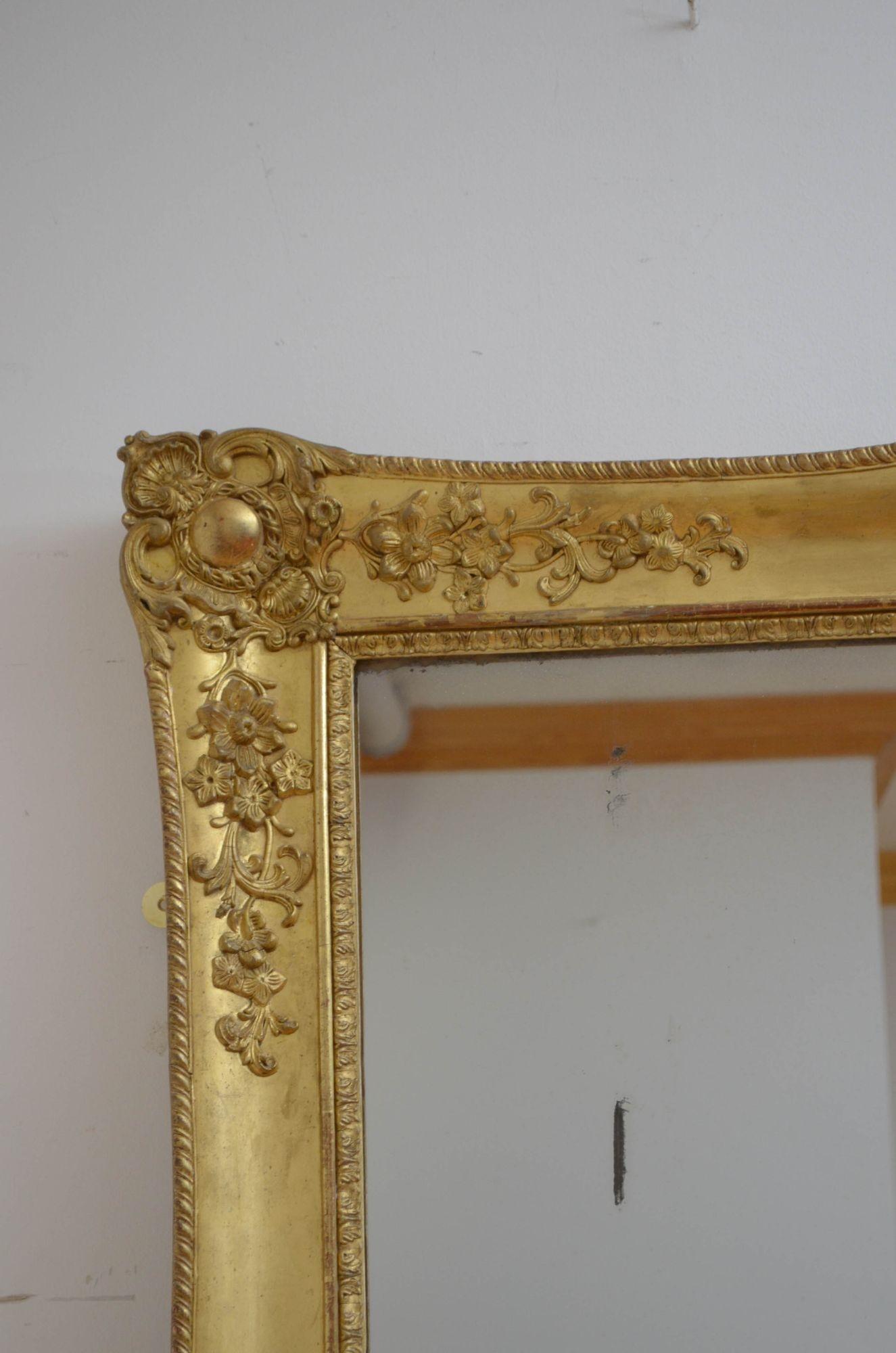 Large 19th Century Mirror For Sale 2