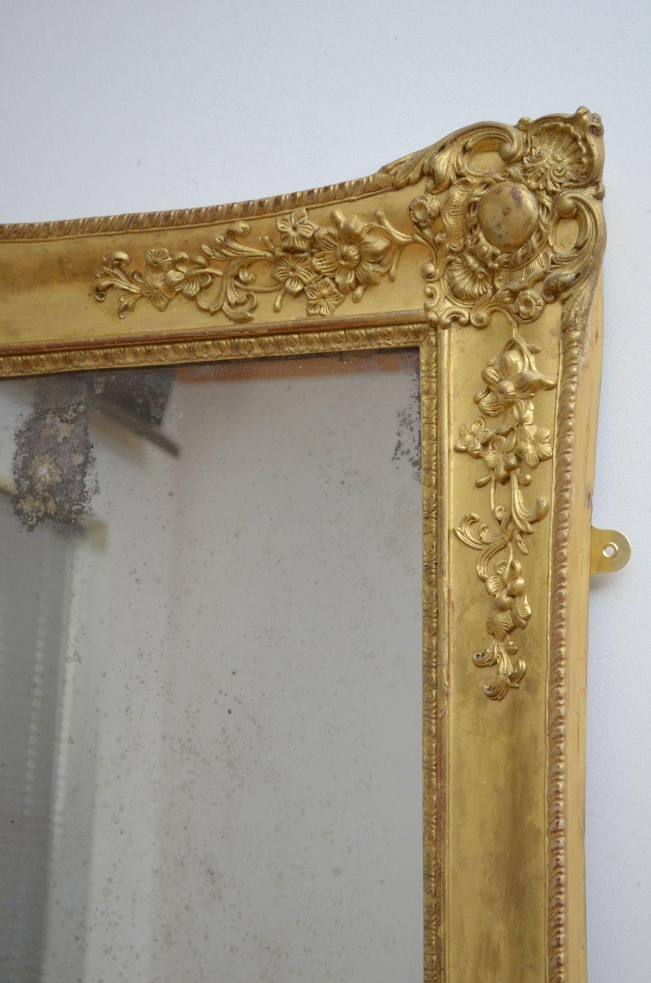 Large 19th Century Mirror For Sale 5