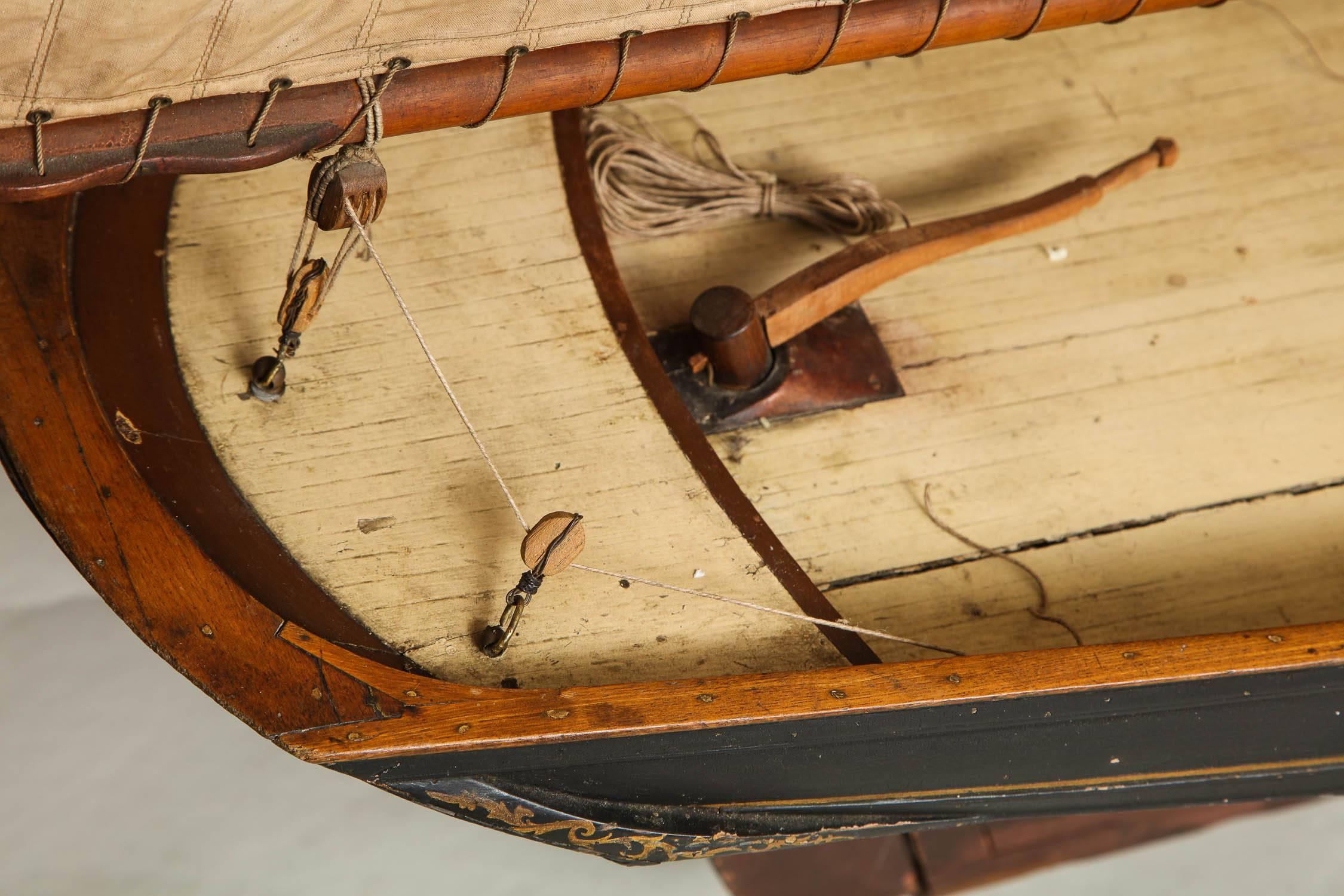 Mid-19th Century Massive Merchant Schooner Model For Sale
