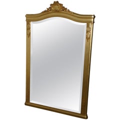 Large 19th Century Napoleon III French Gilt Wall Mirror