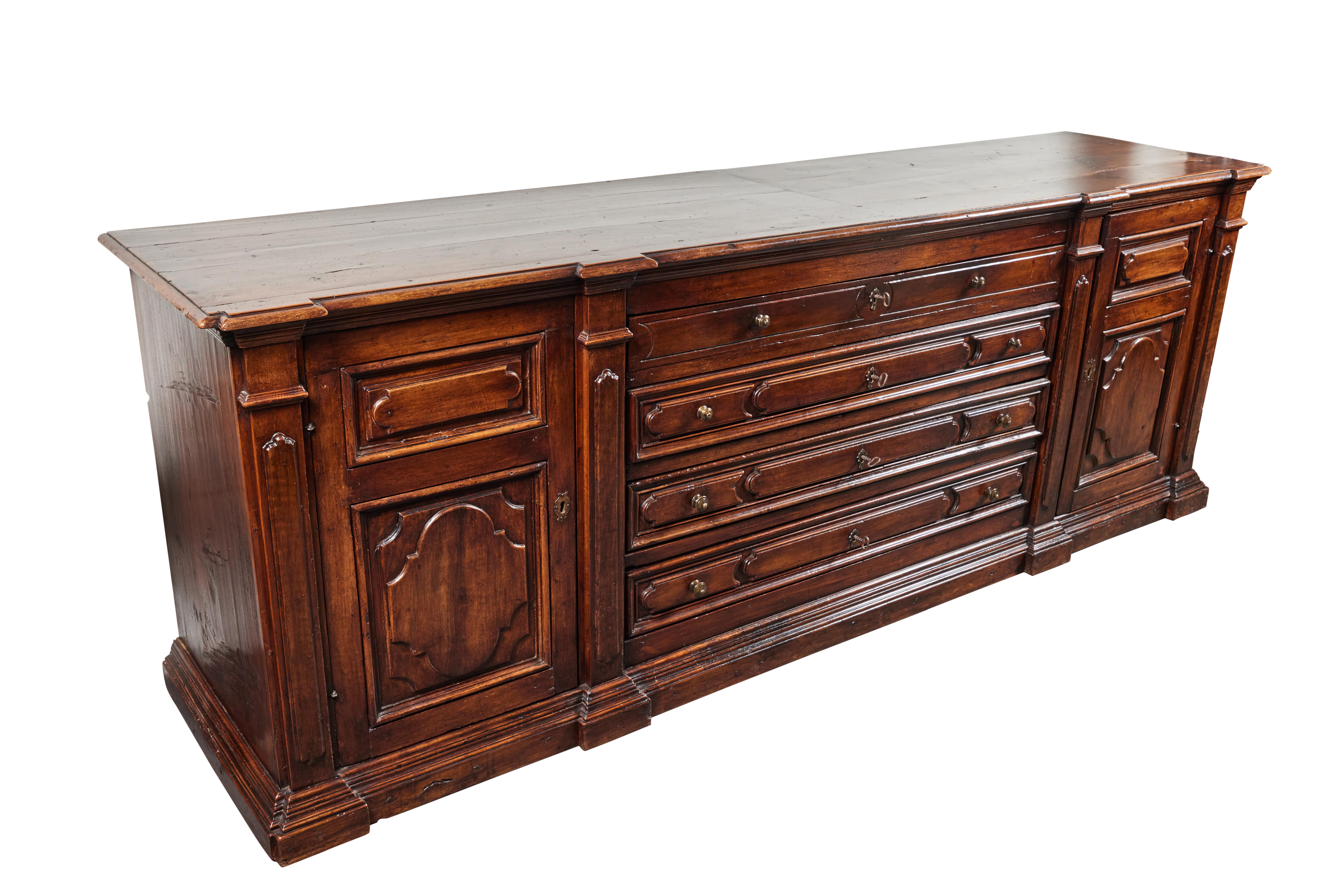 Italian Large, 19th Century, Neoclassical Credenza For Sale