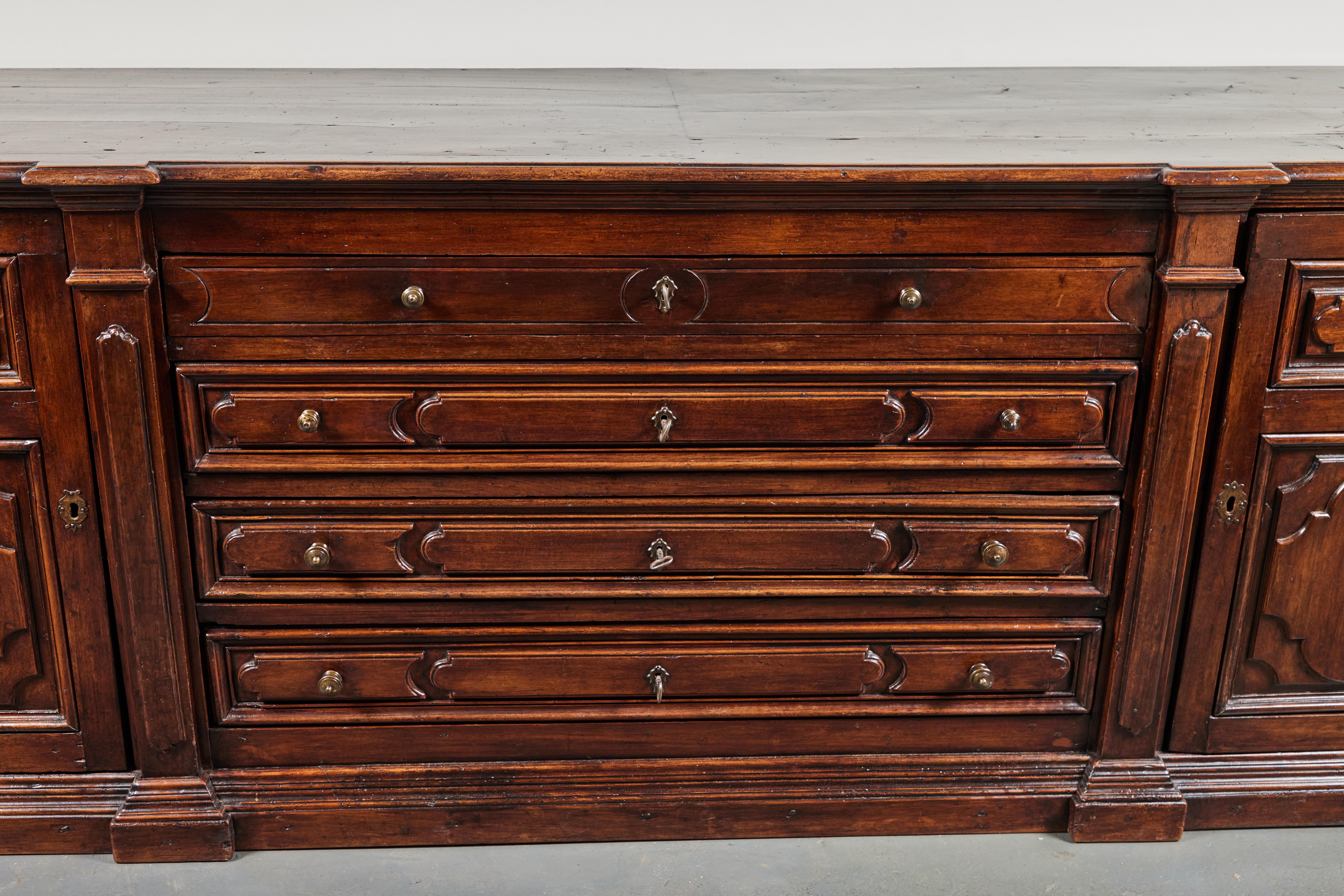 Large, 19th Century, Neoclassical Credenza In Good Condition For Sale In Newport Beach, CA