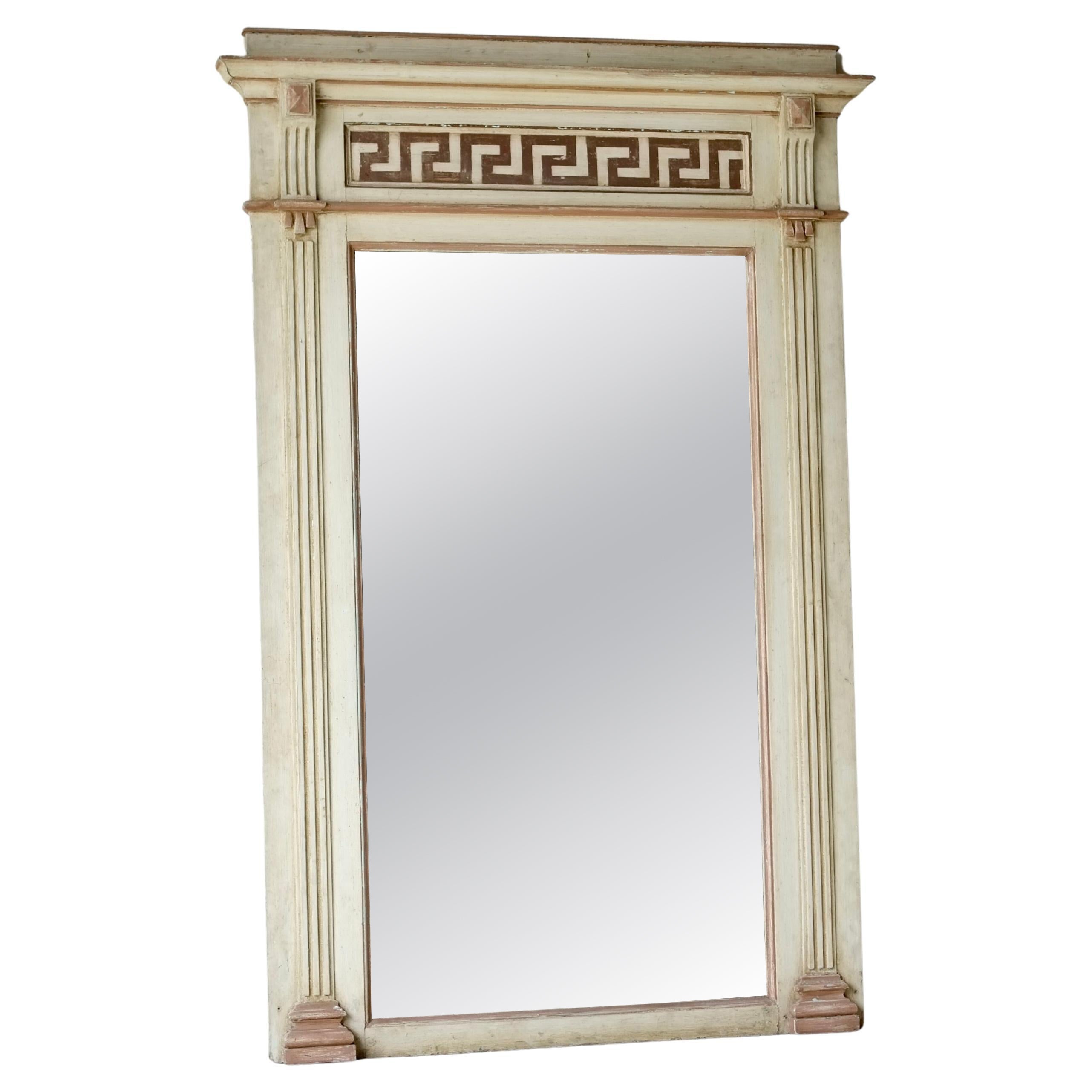 Grand miroir italien néoclassique du XIXe siècle