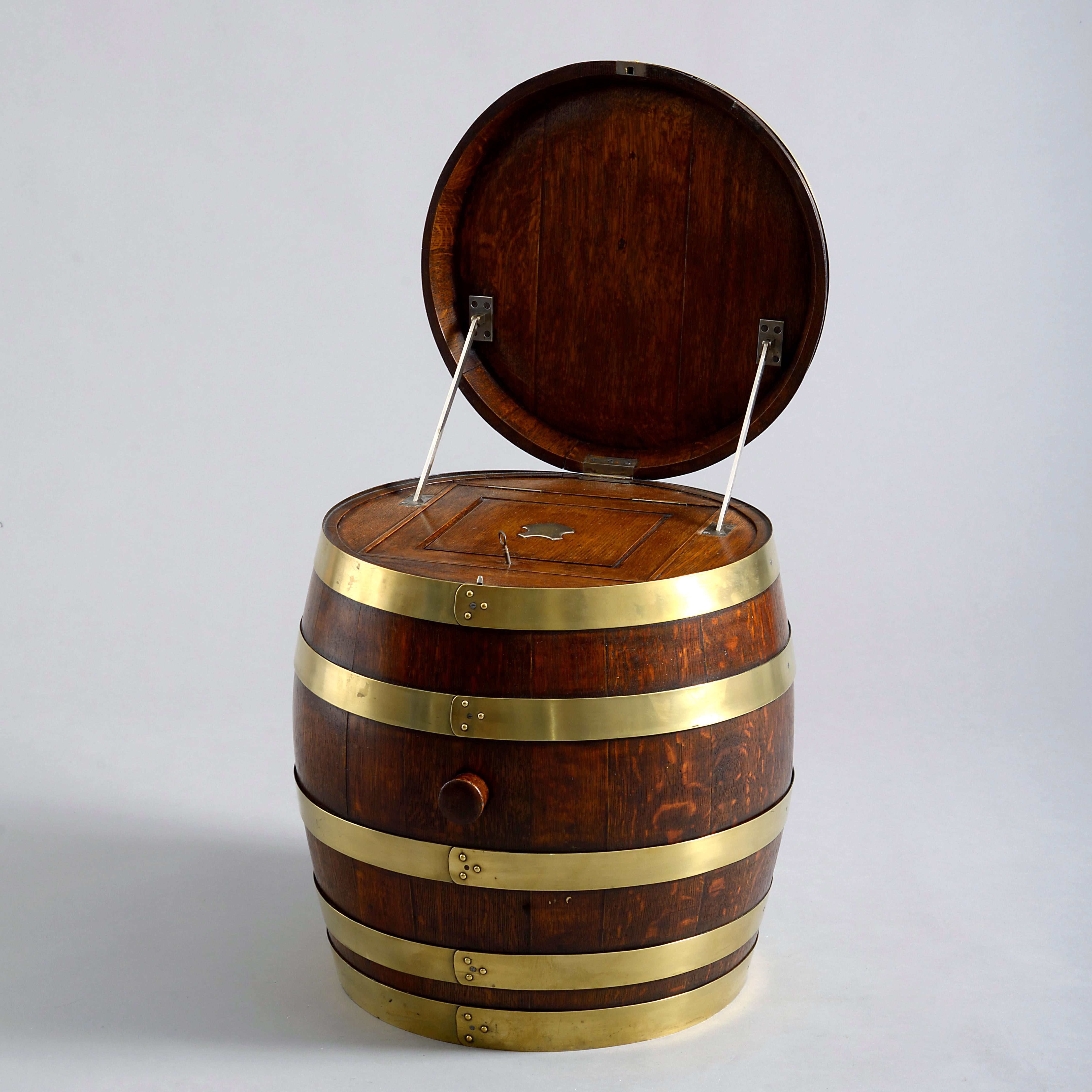 rum barrel table