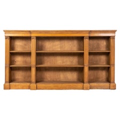Large 19th Century Oak Country House Open Bookcase