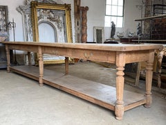 Large 19th Century Oak Drapers Table