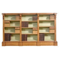 Large 19th Century Oak Open Bookcase