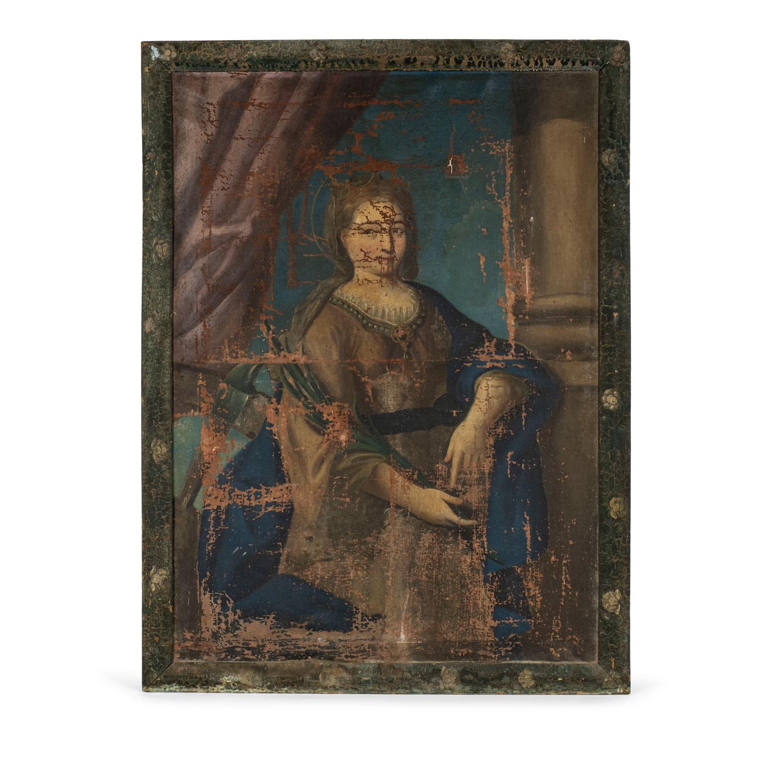 Large 19th Century Oil-on-Canvas 6