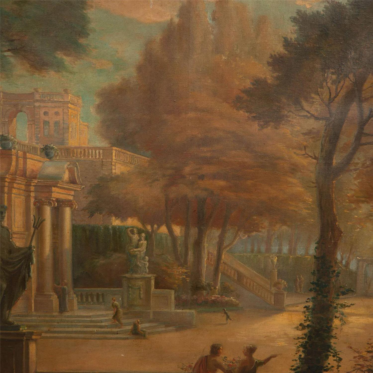 Large 19th Century Oil on Canvas 1