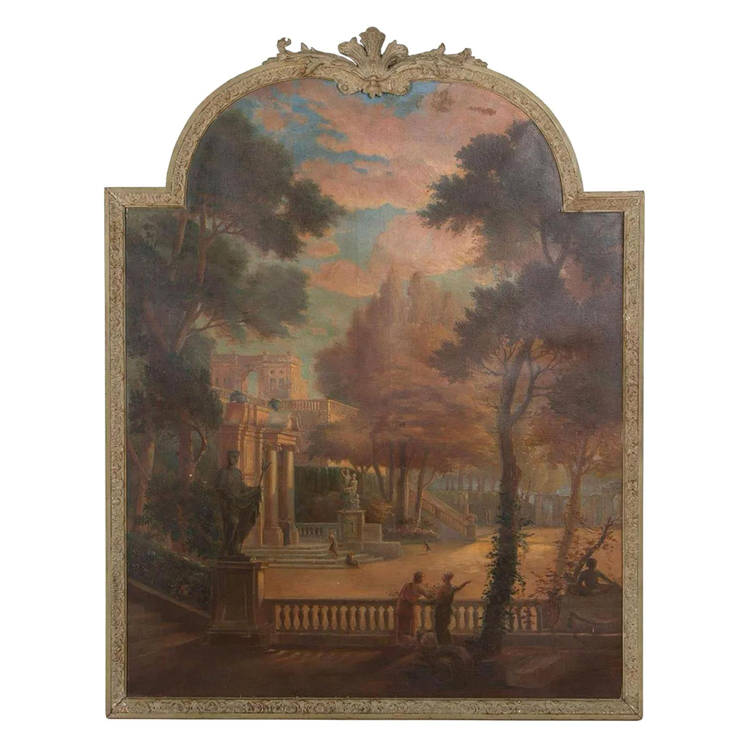 Large 19th Century Oil on Canvas