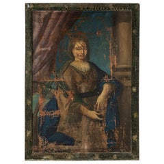 Large 19th Century Oil-on-Canvas