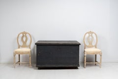 Large 19th Century Original Swedish Painted Hope Chest