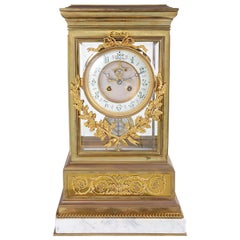 Large 19th Century Ormolu Four Glass Mantel Clock, 19th Century