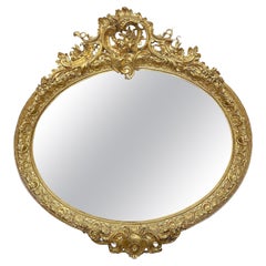 Large 19th Century over mantel wall mirror.