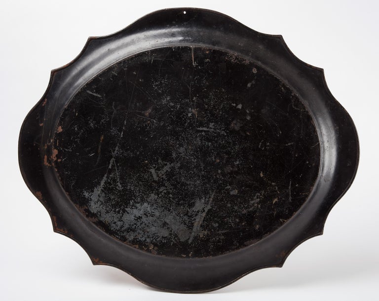 American Mid 19th Century Painted Tole Tray American Mid 19th Century Painted Tole Tray