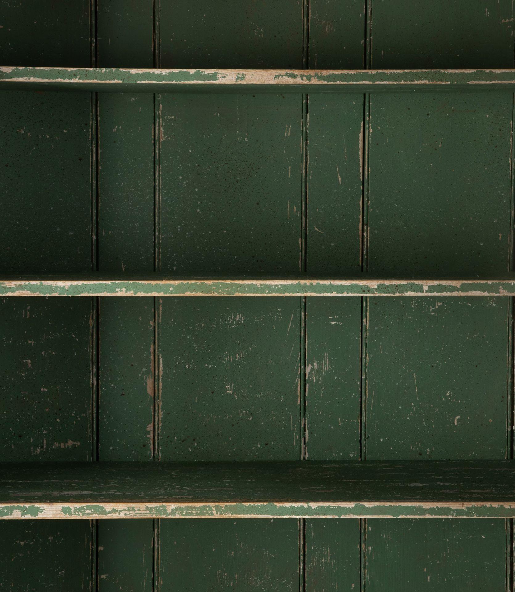 Large 19th Century Painted Pine Housekeepers Cupboard For Sale 6
