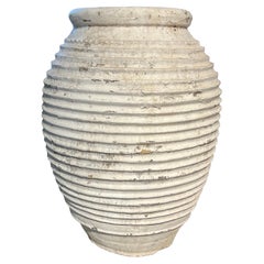 Grand pot à vin ou à huile d'olive côtelé du Péloponnèse du XIXe siècle, Grèce, vers 1880