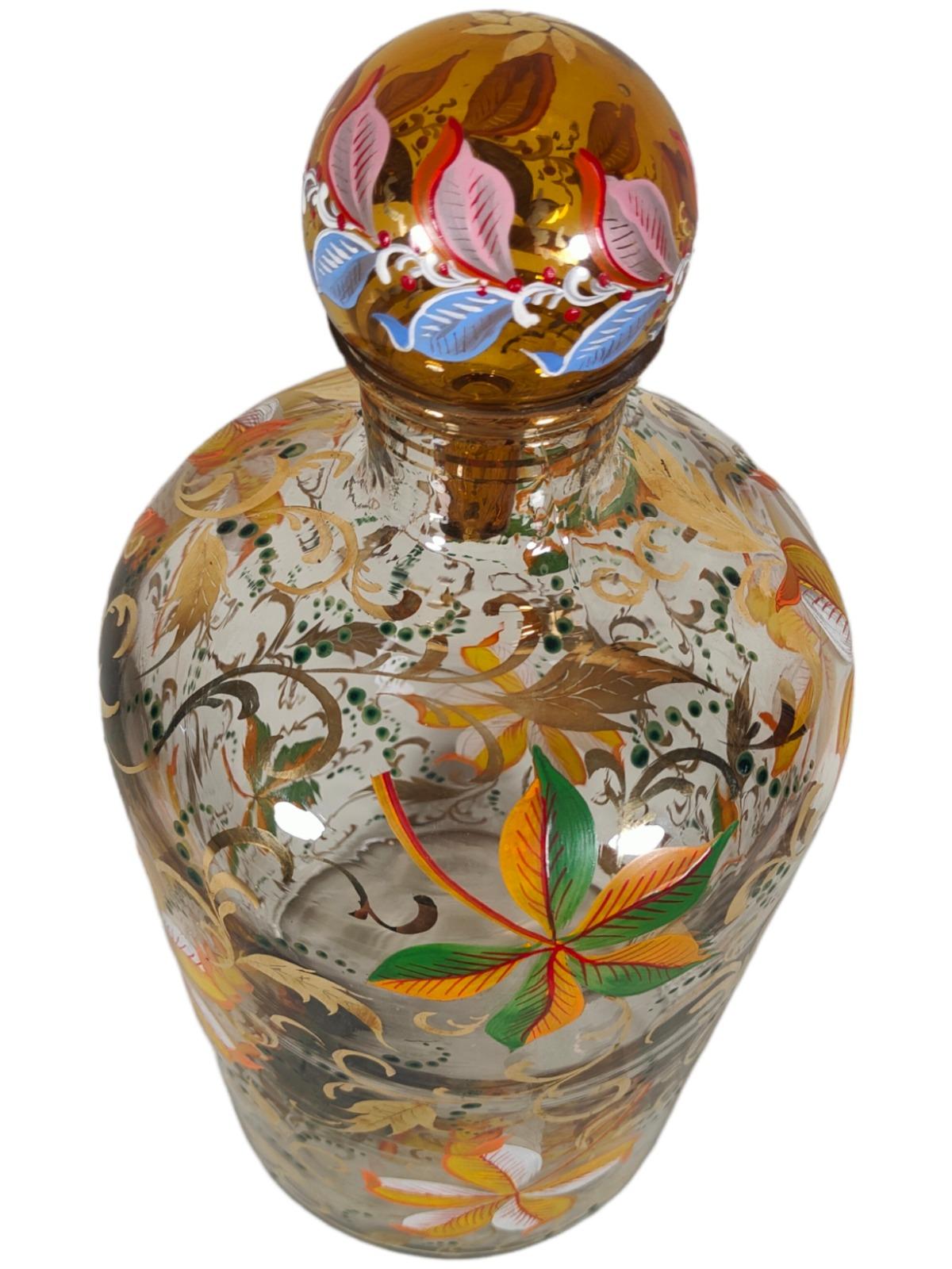 Art Glass Large 19th Century Perfume Bottle