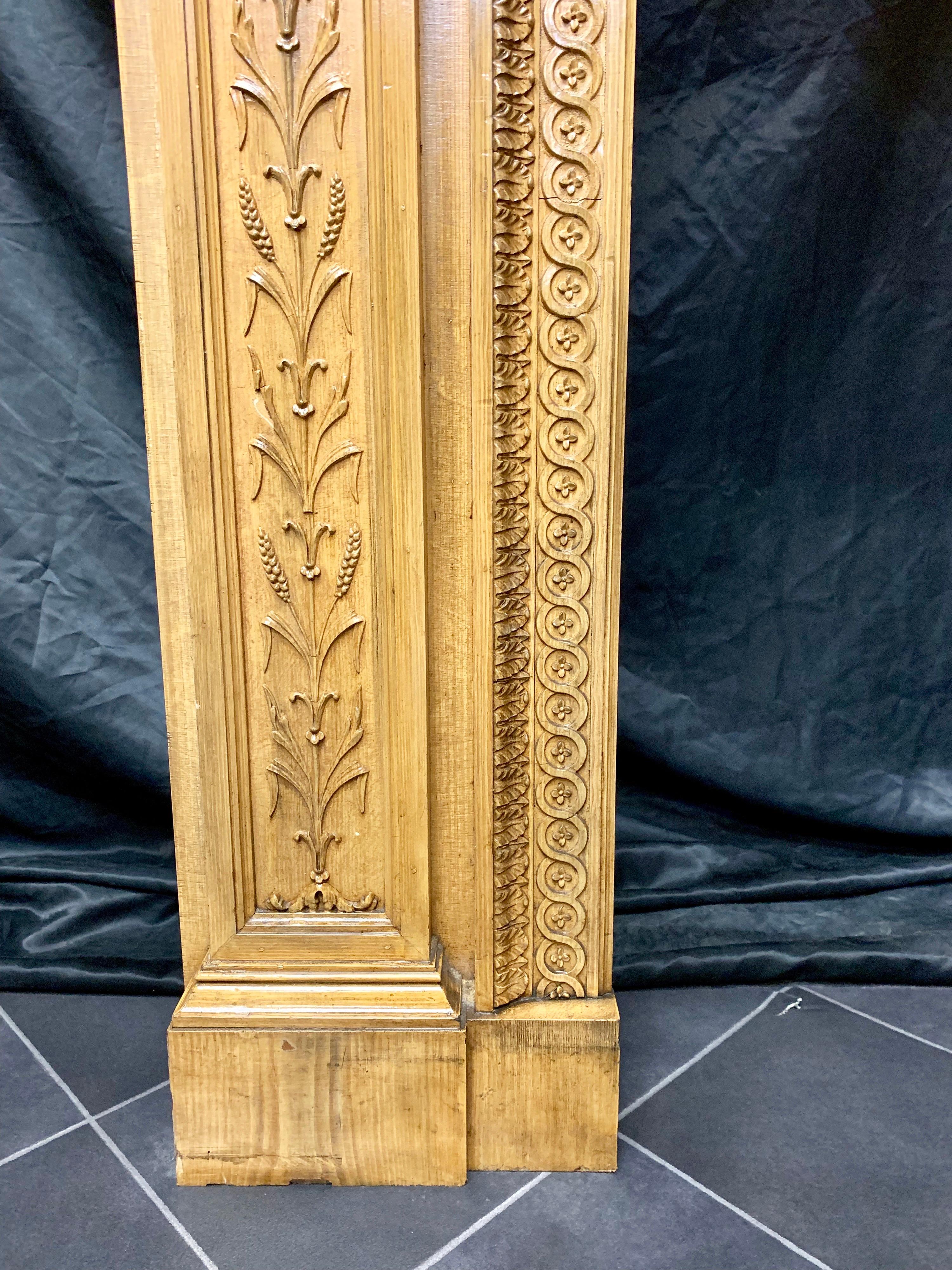 Large 19th Century Pine and Gesso Georgian Style Fireplace Surround 3