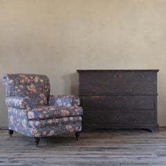 Large 19th Century Pine Mule Chest in Original Finish