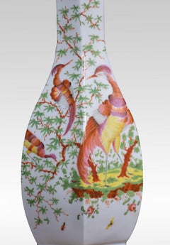 Large 19th Century Porcelain Lamp