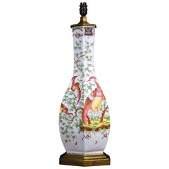 Large 19th Century Porcelain Lamp