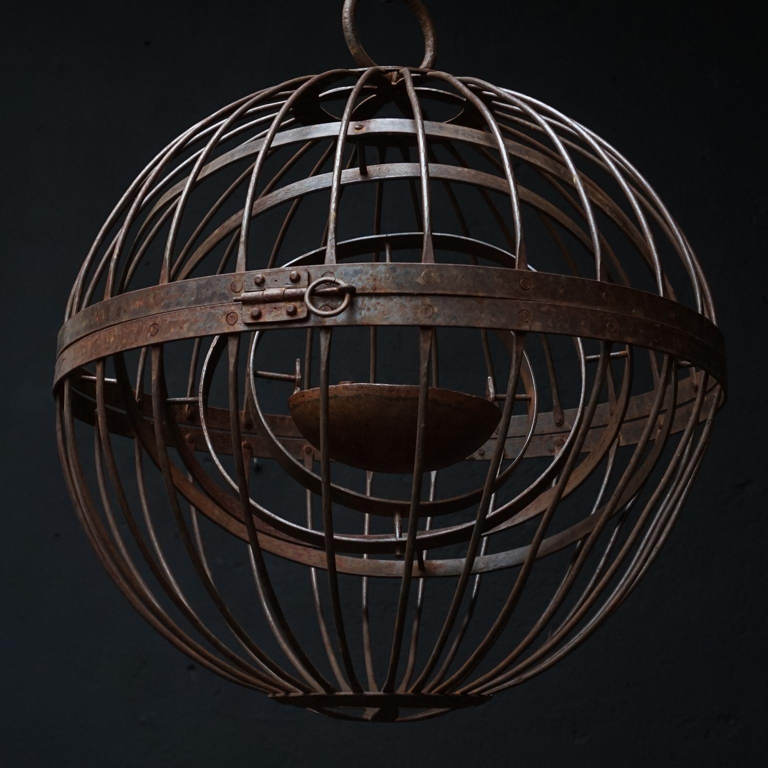 Large 19th Century Quadruple Gimballed Whaling Oil Light 2