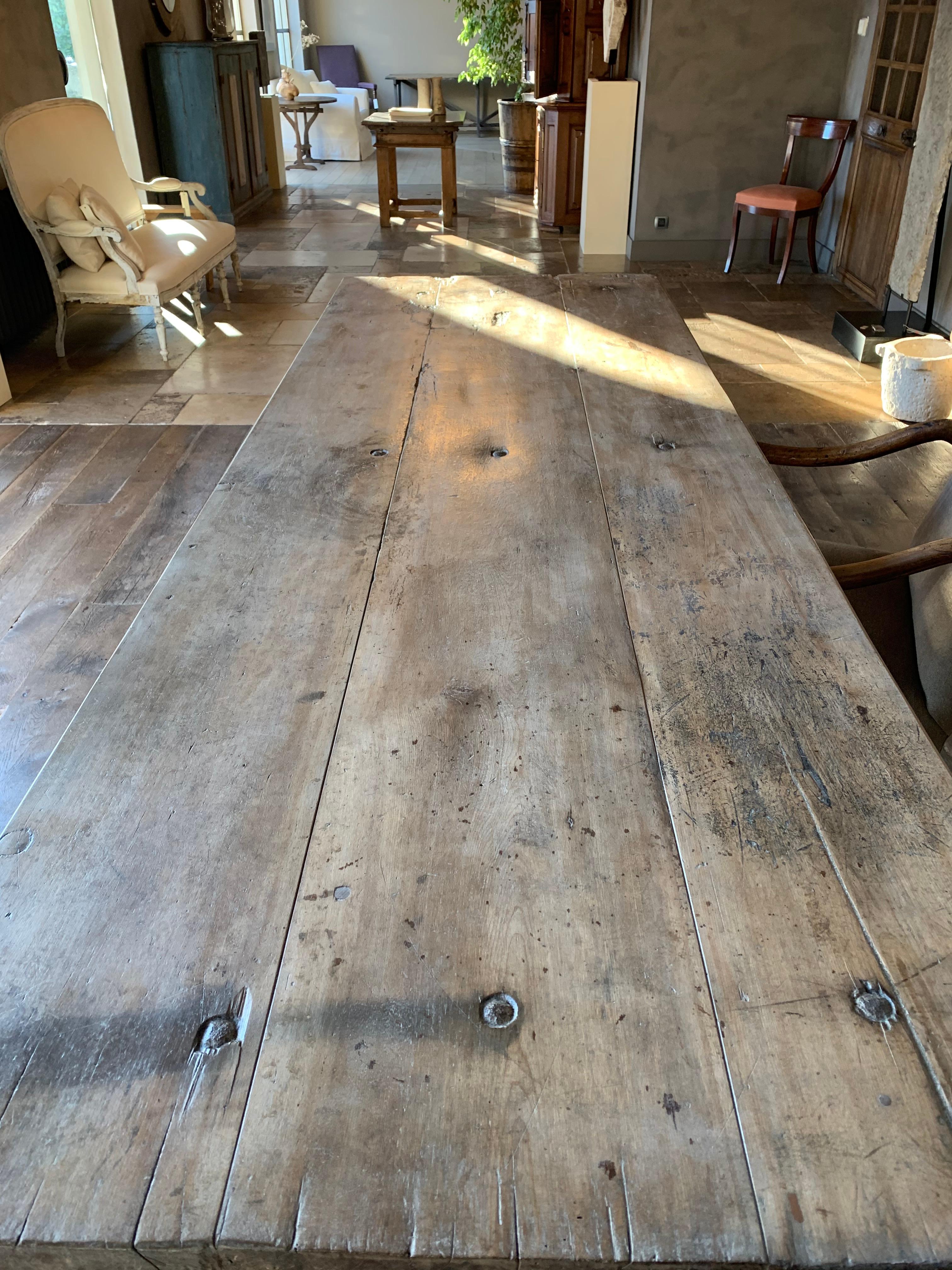 Large 19th Century Refectory Table In Good Condition In Vosselaar, BE