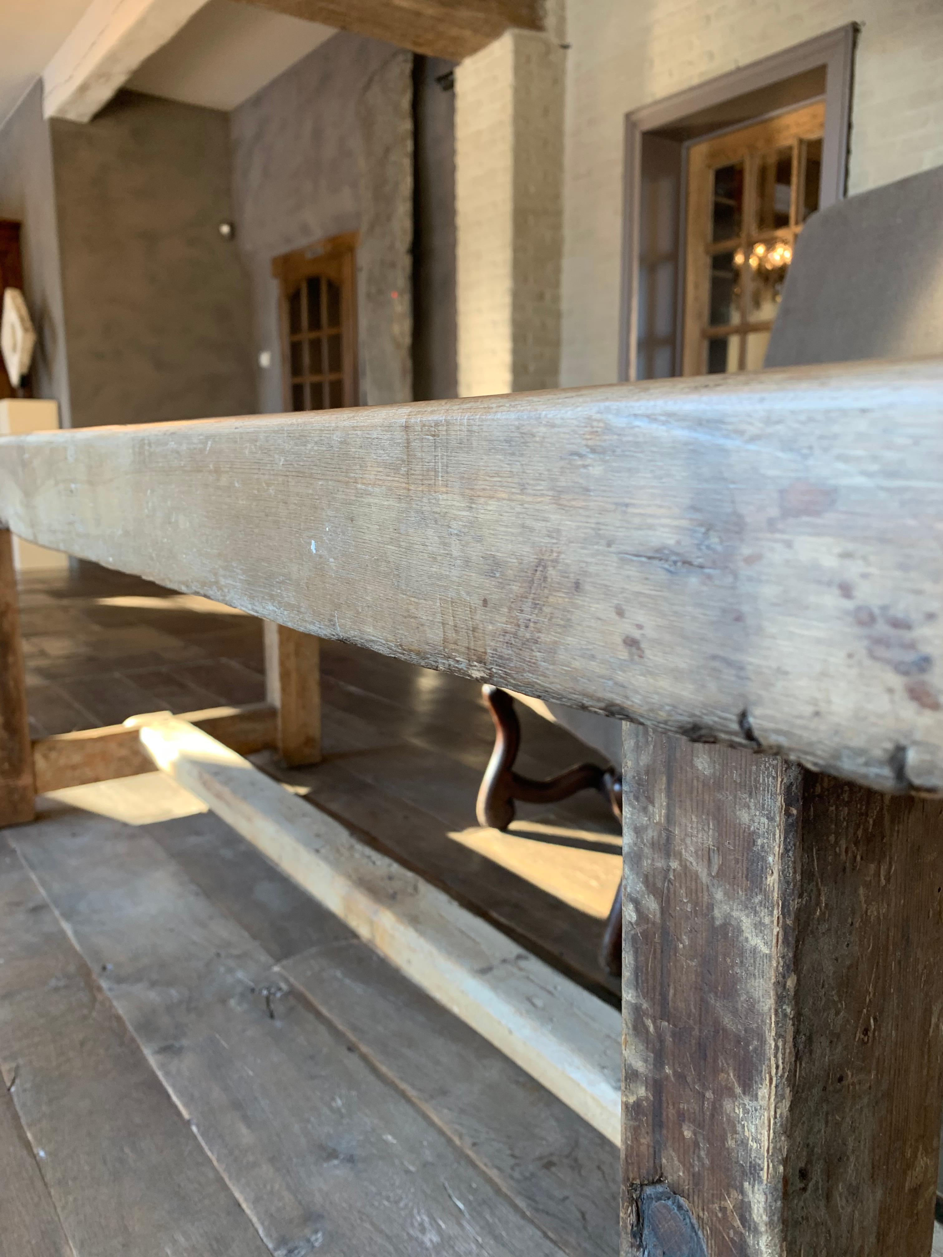 Sycamore Large 19th Century Refectory Table