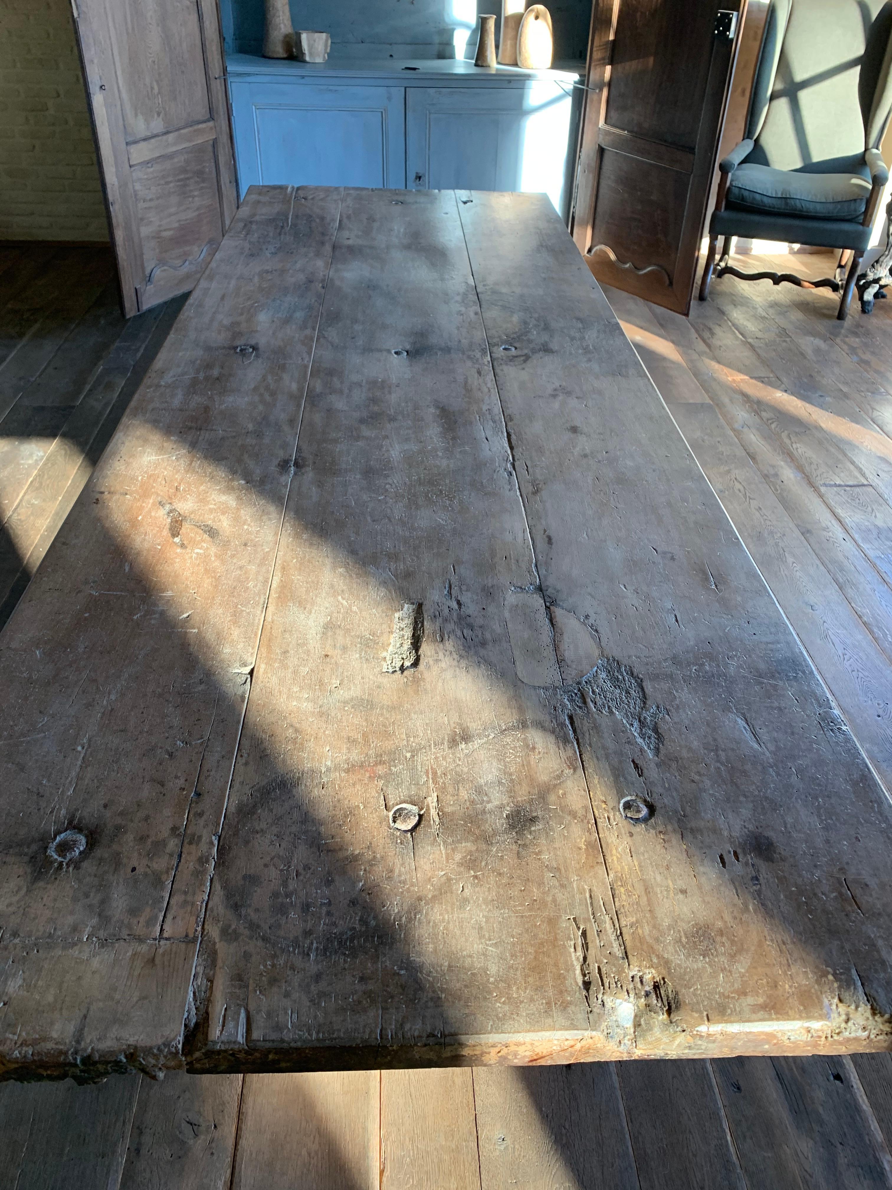 Large 19th Century Refectory Table 2