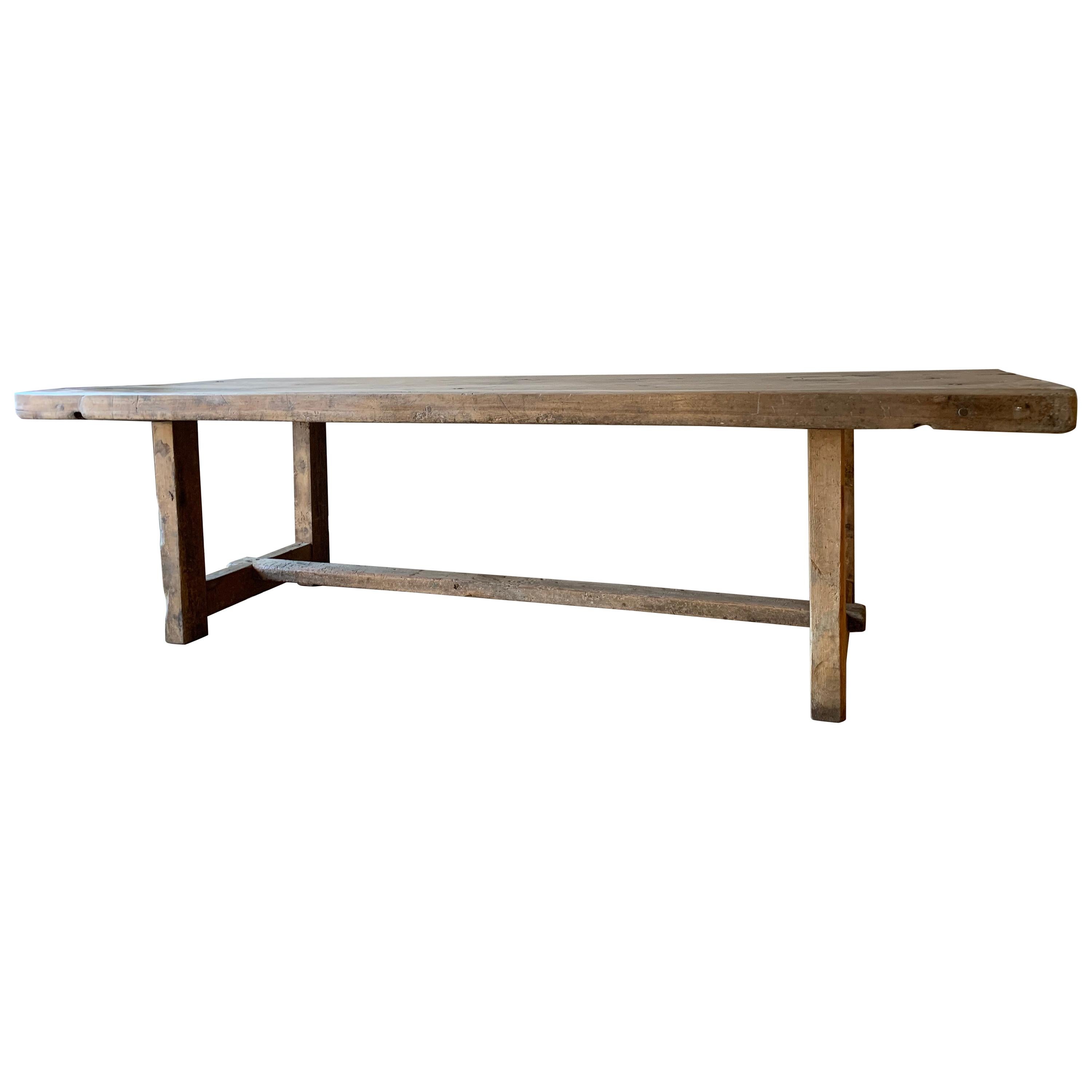 Large 19th Century Refectory Table