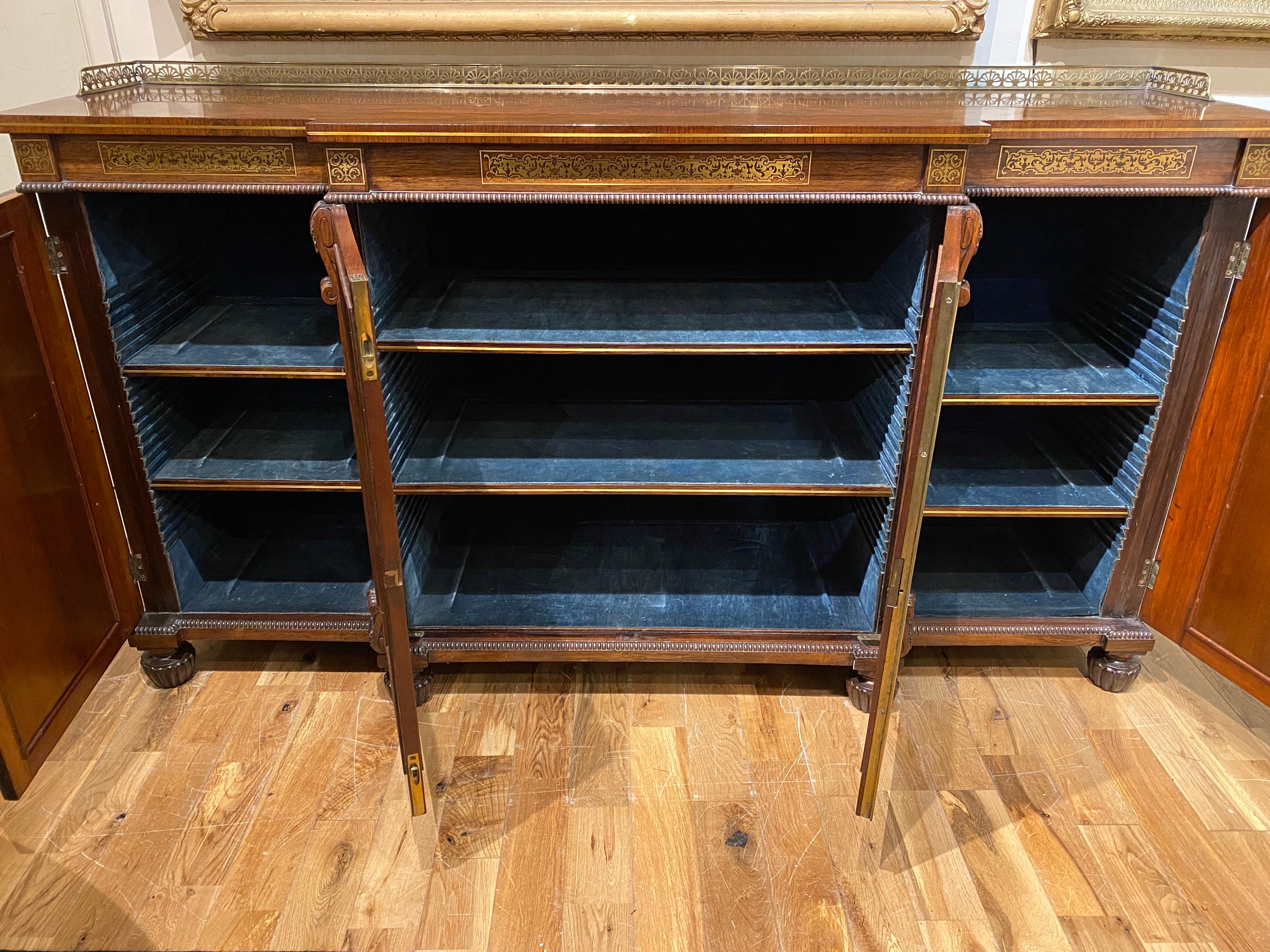 Large 19th Century Regency Gillows Albuera Wood Chiffonier/Side Cabinet 5