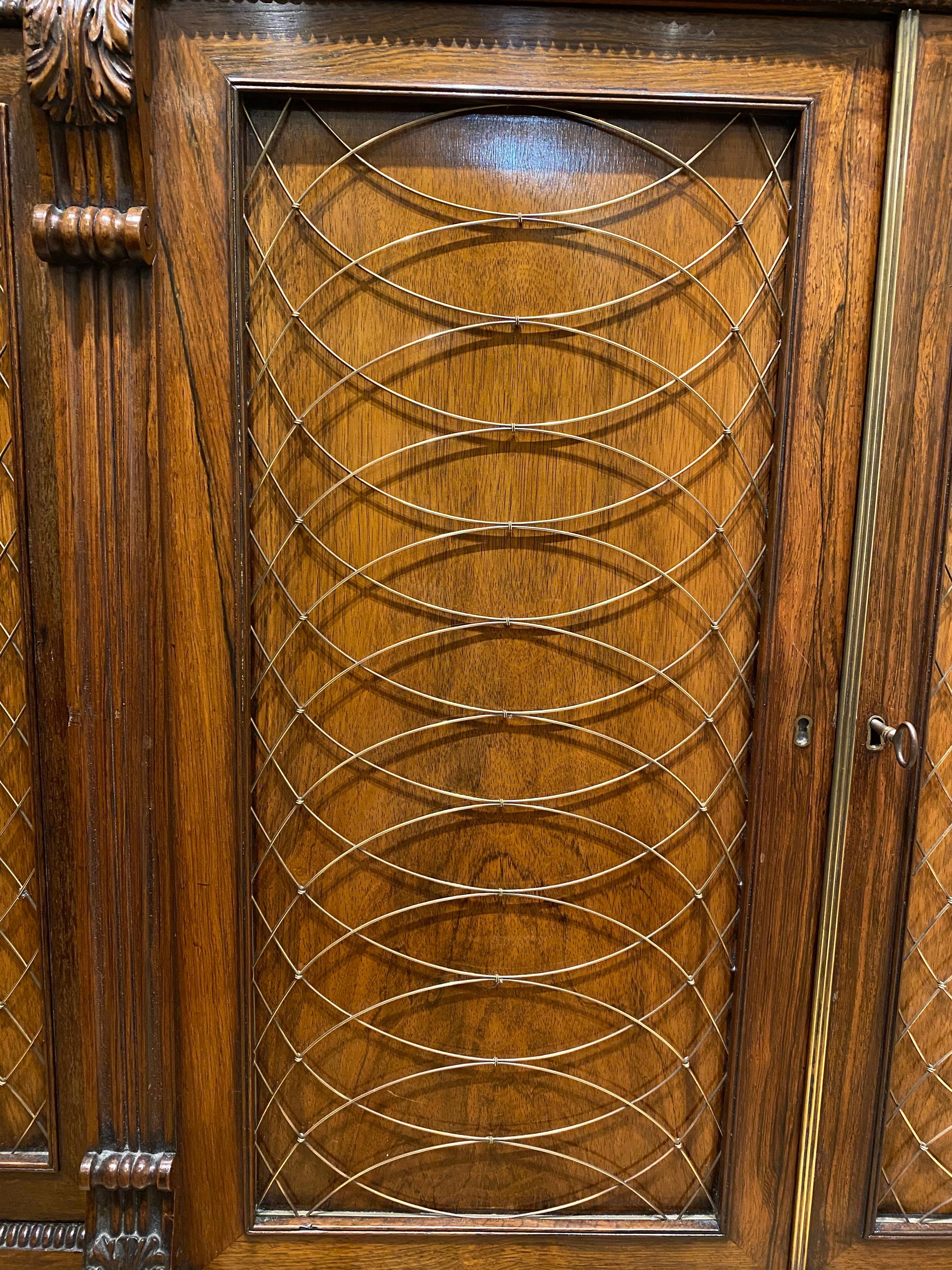 Großer Regency Gillows Albuera-Holz-Chiffonier/Beistellschrank aus dem 19. Jahrhundert 6