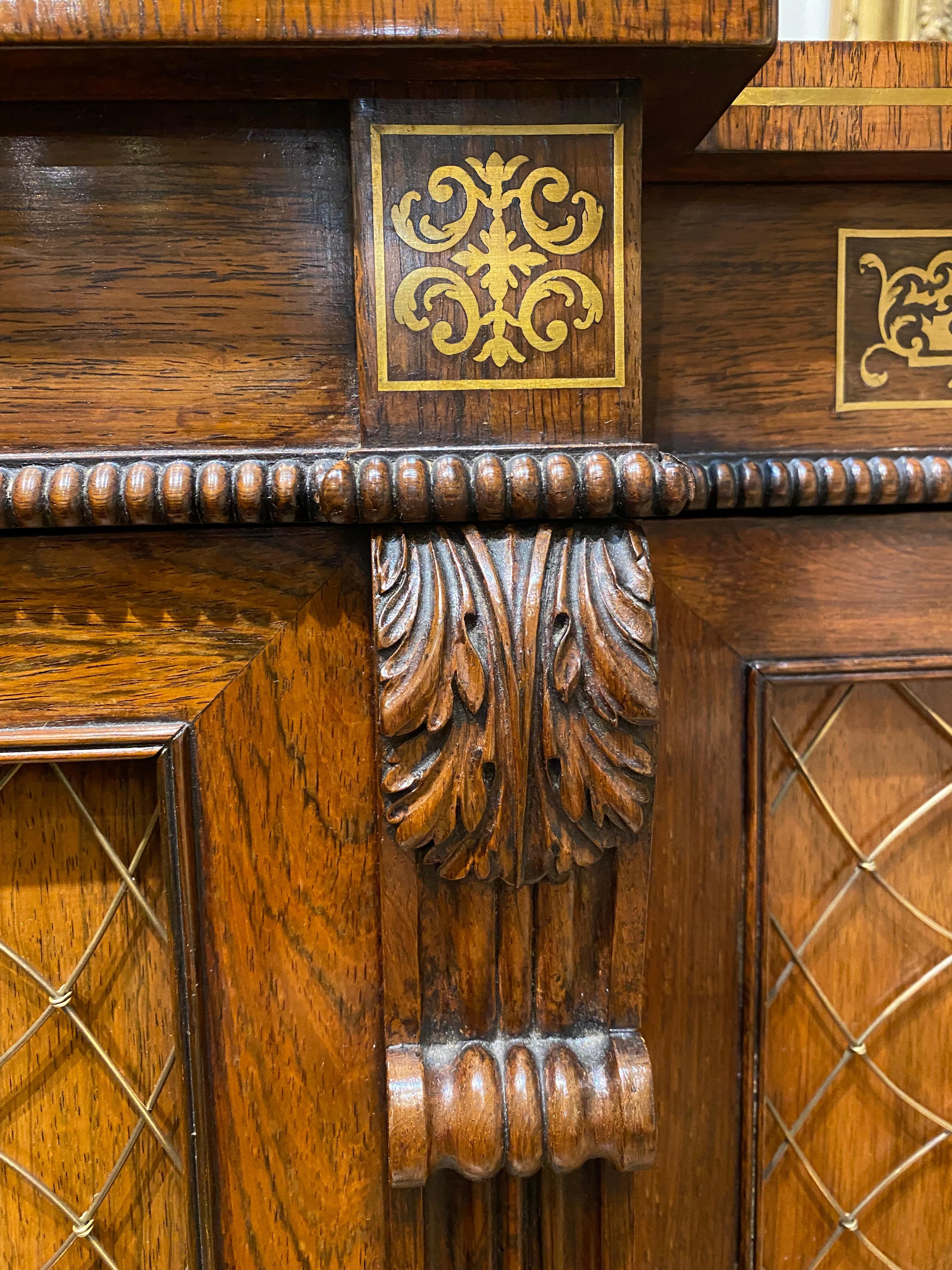 Large 19th Century Regency Gillows Albuera Wood Chiffonier/Side Cabinet 7