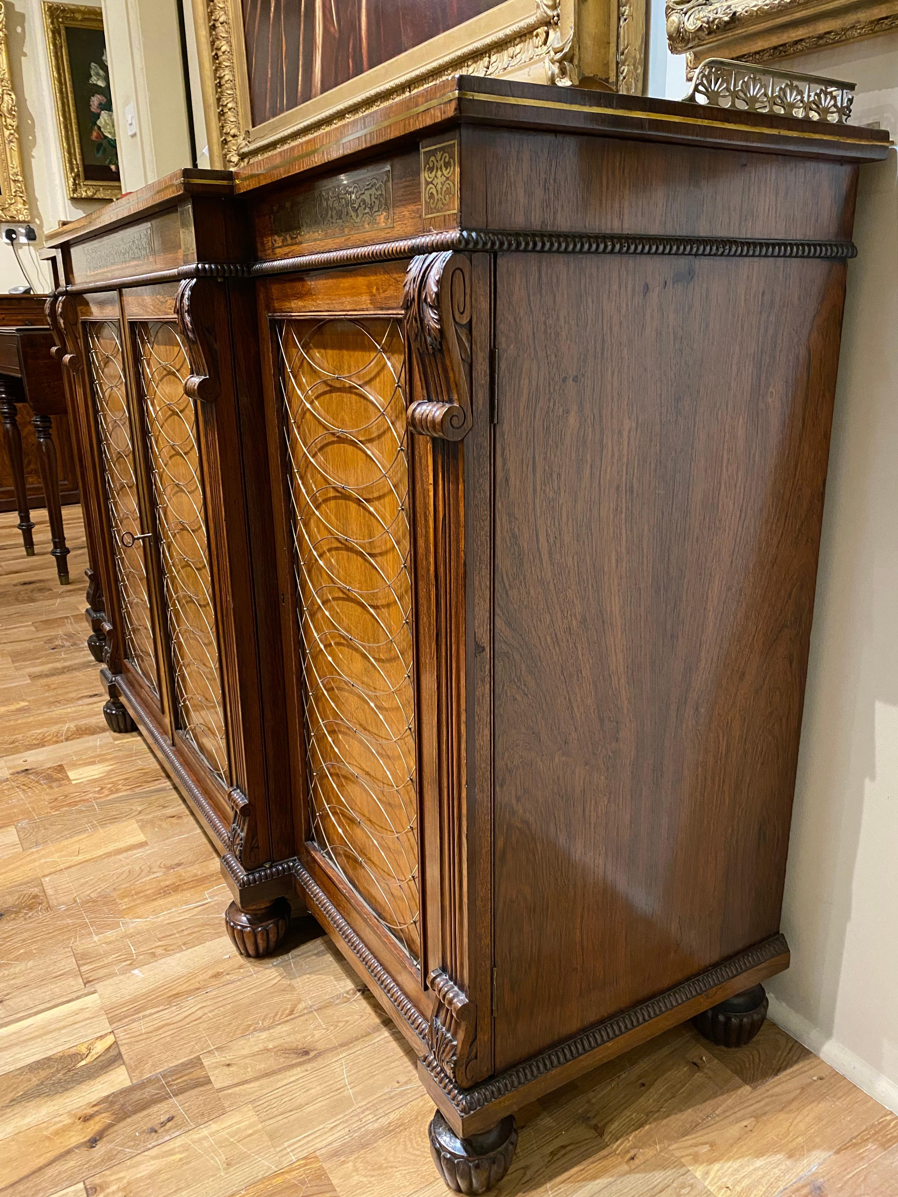 Large 19th Century Regency Gillows Albuera Wood Chiffonier/Side Cabinet 10