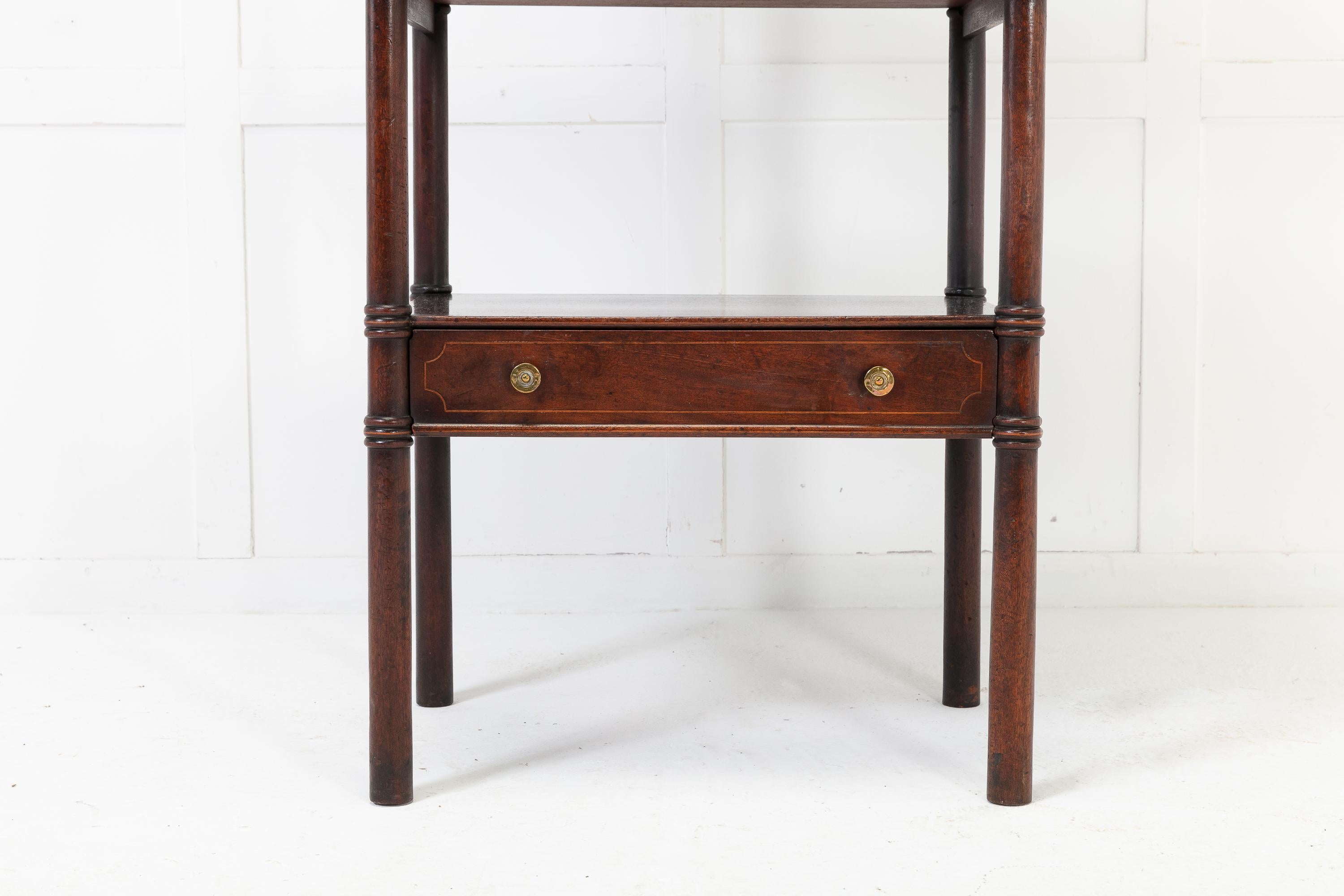 Large 19th Century Regency Mahogany Whatnot For Sale 1