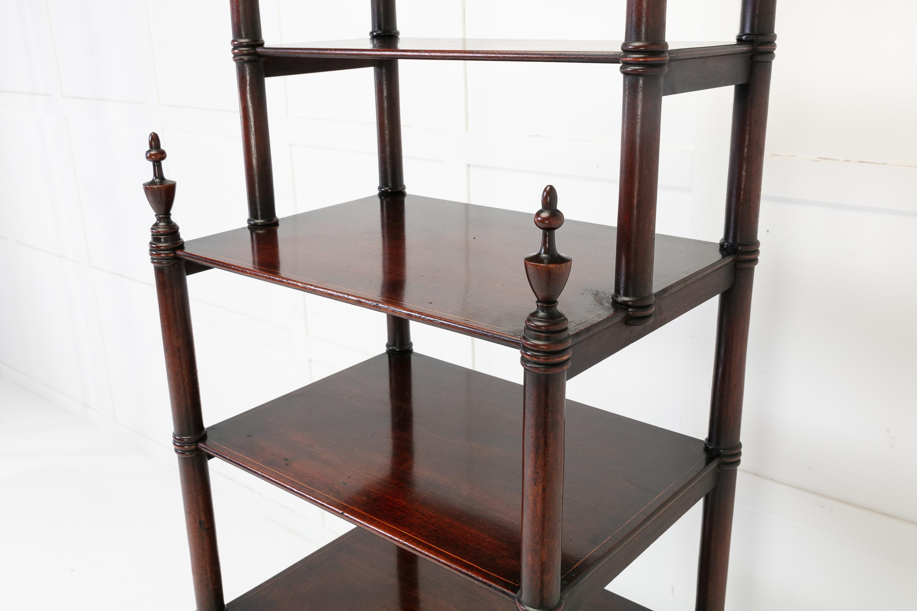 Large 19th Century Regency Mahogany Whatnot For Sale 3