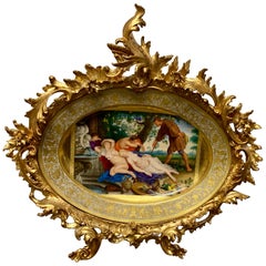 Large 19th Century Royal Vienna Charger, "Cimon and Iphigenia"