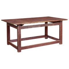 Antique Large 19th Century Scandinavian Pine Painted Table